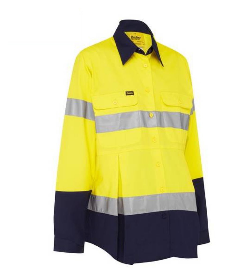 Picture of Bisley,Women's Taped Hi Vis Maternity Drill Shirt